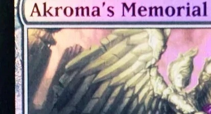 Themed Playing Card - Коллекционные прокси-карты Akroma's Memorial/Akromas Will: черные,
