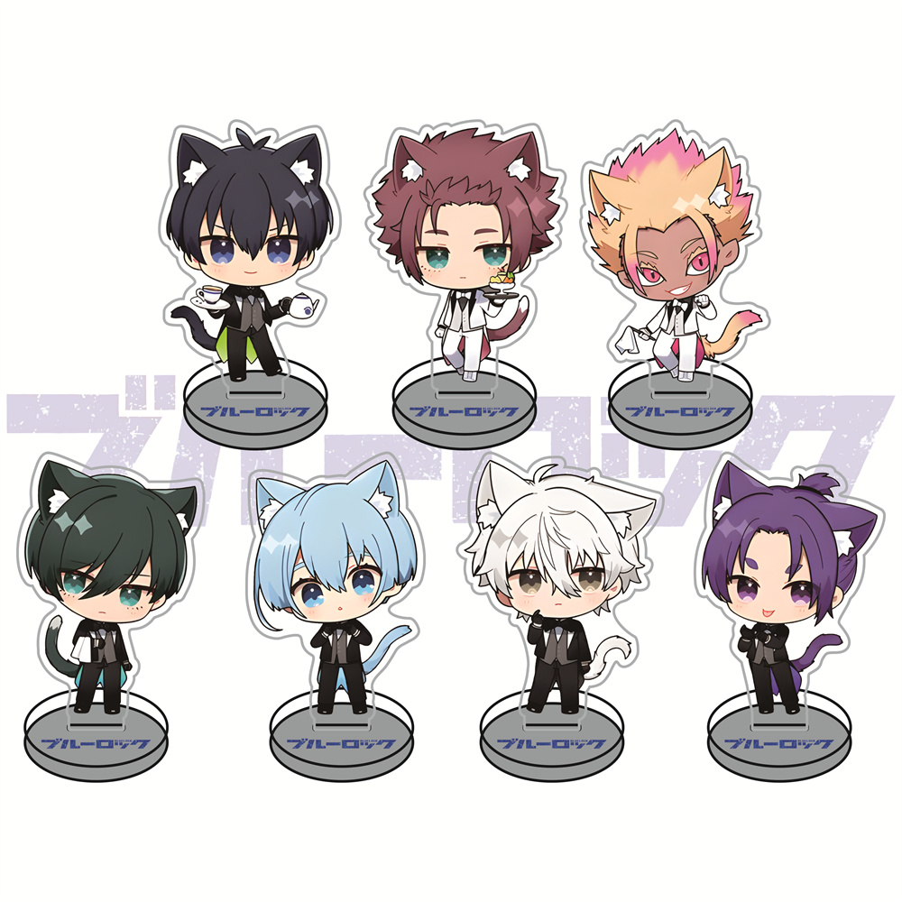 Anime Merchandise Figures - Фигурки-брелоки Blue Lock Neko с кошачьими