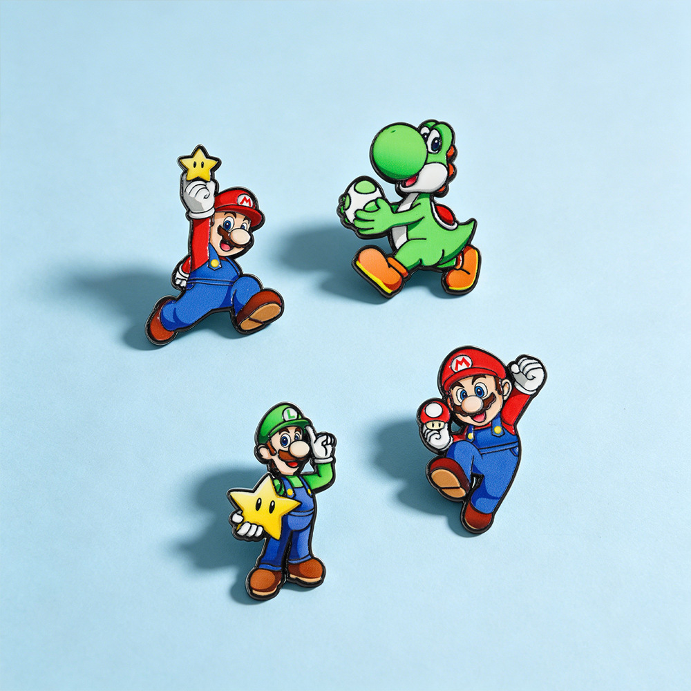 4/8 шт. милых игровых фигурок  – обзор и цена Enamel Pin Set